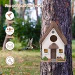 Colourful Hanging Bird House for Garden Birds