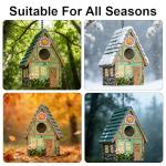 Large Wooden Bird House for Small Garden Birds