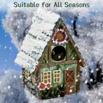 Hojalis Weatherproof Hanging Bird House for Gardens