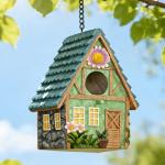 Large Wooden Bird House for Small Garden Birds