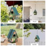 Hojalis Weatherproof Hanging Bird House for Gardens