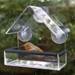 Shudyear Acrylic Window Bird Feeder with Suction Cups