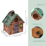 Wooden Bird Houses for Garden - Waterproof Nesting Boxes