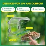 Clear Window Bird Feeder with Suction Cups