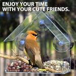 Ram Window Bird Feeder with Suction Cups