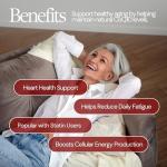 The Intelligent Health CoQ10 Supplement, Fermented Coenzyme Q10 Ubiquinone for Women & Men, Easy to Swallow 300mg 120 Vegetarian Softgels, 4 Months Supply