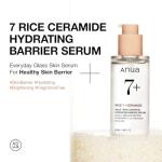 Anua Rice Ceramide 7 Hydrating Barrier Serum, Moisturizing Face Serum, Non-comodogenic, Hyaluronic Acid, Niacinamide, Lightweight, Fragrance Free, Sensitive Dry Skin, Korean Skincare, 1.69 fl.oz