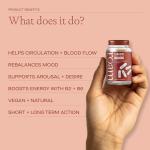 Roam Supplement for Her, Sexual Wellness Booster for Women Supports Arousal + Desire with B2/B6 Vegan Capsules with Maca, Ashwagandha, and Fenugreek - 30 Food Supplements (1 Month Supply)