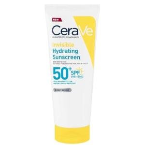CeraVe Invisible Hydrating Sunscreen SPF50 for body skin care, for dry skin and very dry skin, sun cream body lotion for skin hydration and protection with 3 essential ceramides, 75ml