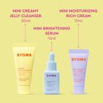 BYOMA So Bright Set - Barrier Repair Skincare Set for Brighter Skin (30ml, 15ml, 15ml) Creamy Jelly Cleanser, Brightening Face Serum and Ceramide Face Moisturiser - Alcohol Free