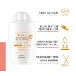 Eau Thermale Avène 50+ Mineral Fluid, SPF 50+ Suncare Fluid for Sensitive Skin, Very High Protection, Highly Water-Resistant, 1x 40ml Bottle
