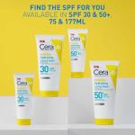 CeraVe Invisible Hydrating Sunscreen SPF50 for body skin care, for dry skin and very dry skin, sun cream body lotion for skin hydration and protection with 3 essential ceramides, 75ml