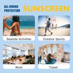 Sunscreen SPF 50 for Face & Body - Lightweight Hydrating SPF 50 Face Moisturiser, Broad-Spectrum UVA & UVB Protection, Non-Greasy Daily Sun Cream, 80ml