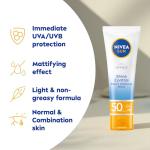 NIVEA Sun UV Face Shine Control SPF 50 Cream (50ml), Sun Cream Protects Against UVA/UVB Rays and Premature Skin Ageing, Sunscreen for Delicate Facial Skin