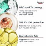 Eucerin Sun Body Oil Control Gel-Cream SPF 50+ 200ml, Ultra-Light Dry Touch Gel Sun Cream for Oily Skin, Fast-Drying Sunscreen with Oil Control Technology, Water-Resistant