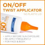 Garnier Ambre Solaire SPF 50+ Sun Protection Serum Face & Body, Non-Sticky, Non-Greasy Fluid Texture, No White Cast, Sensitive Advanced, 125 ml