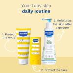 Mustela - Very High Protection Sun Lotion - Sunscreen SPF 50 with Avocado Perseose and vitamin E - Water and Sand Resistant Body Lotion - for Babies, Children and Adult Skins – 100ml