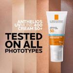 La Roche-Posay Anthelios UVMune 400 Hydrating Cream SPF50+, Face Sunscreen For Dry Sensitive Skin, Ultra Long UVA Protection, Fragrance Free, Water Sweat Sand Resistant, Non-Greasy, 50ml