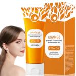 orange enzyme exfoliating gel for Face and Body, Brightening Cleansing Scrub, Natural Orange Bubble Formula, Gentle Radiant Skin Exfoliator with 100g