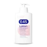 E45 Moisturising Lotion 500 ml for Dry & Sensitive Skin - Long-Lasting Hydration Protect from Dryness, Reduce Redness - Dermatological Body Moisturiser Lotion - Body Lotion - Daily Moisturiser
