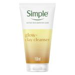 Simple Protect 'N' Glow Express Glow Clay Polish Cleanser leaves skin naturally glowing for expert facial skin care 150 ml