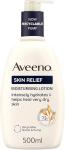 Aveeno Skin Relief Moisturising Lotion, With Soothing Triple Oat Complex & Shea Butter, Suitable For Sensitive Skin, 72-Hour Intense Hydration, Helps Relieve Very Dry and Tight Skin, Unscented, 500ml