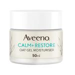Aveeno Face Calm+Restore Oat Gel Moisturiser (1x 50ml), Face Moisturiser to Instantly Soothe and Replenish the Skin's Moisture Barrier, Intensely Nourishing Day Cream, Suitable for Sensitive Skin