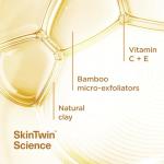 Simple Protect 'N' Glow Express Glow Clay Polish Cleanser leaves skin naturally glowing for expert facial skin care 150 ml