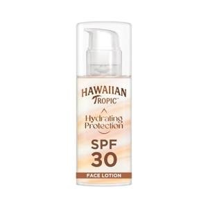 Hawaiian Tropic Hydrating Protection Face Sunscreen SPF 30 UVA plus UVB Protection, 50 ml, 12-Hour Moisturisation, Make Up Compatible, Water Resistant, Vegan
