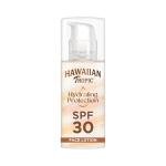Hawaiian Tropic Hydrating Protection Face Sunscreen SPF 30 UVA plus UVB Protection, 50 ml, 12-Hour Moisturisation, Make Up Compatible, Water Resistant, Vegan