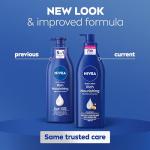 NIVEA Rich Nourishing Body Lotion (400ml), Rich 72H Hydration Moisturiser for Dry Skin Made with Deep Moisture Serum and Almond Oil, Intensive Hydration Body Lotion