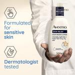 Aveeno Skin Relief Moisturising Lotion, With Soothing Triple Oat Complex & Shea Butter, Suitable For Sensitive Skin, 72-Hour Intense Hydration, Helps Relieve Very Dry and Tight Skin, Unscented, 500ml