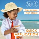 Garnier Ambre Solaire Kids Sun Cream SPF 50+ Sensitive Advanced 175ml, For Face & Body, High UVA UVB Protection, Non-Sticky, Water-Resistant, Sand & Sweat, Hypoallergenic, Fragrance-Free Lotion