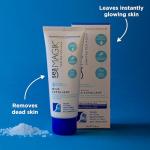 Sea Magik - Face Scrub Exfoliator, Soothing and Replenishing, Infused with Hydrating Dead Sea Salt and Salicylic Acid, Moisturising, Suitable for All Skin Types, Vegan, Cruelty Free (75ml)
