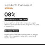 Minimalist 8% Glycolic Acid Toner for Glowing Skin | Multi-Functional Exfoliating Toner with Bamboo Water for Body, Face, Underarms & Scalp | For Women & Men | 5 Fl Oz / 150 ml