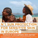 Garnier Ambre Solaire Kids Sun Cream SPF 50+ Sensitive Advanced 175ml, For Face & Body, High UVA UVB Protection, Non-Sticky, Water-Resistant, Sand & Sweat, Hypoallergenic, Fragrance-Free Lotion