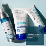 Sea Magik - Face Scrub Exfoliator, Soothing and Replenishing, Infused with Hydrating Dead Sea Salt and Salicylic Acid, Moisturising, Suitable for All Skin Types, Vegan, Cruelty Free (75ml)