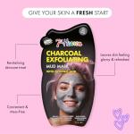 7th Heaven Charcoal Mud Face Mask with Glycolic Acid - Exfoliating - All Skin Types
