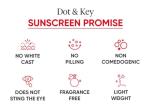 Dot & Key Strawberry Dew Tinted Sunscreen SPF 50 PA with Niacinamide & Hyaluronic Acid, available in Porcelain Light - (01) shade, 50ml for sun protection and hydration.