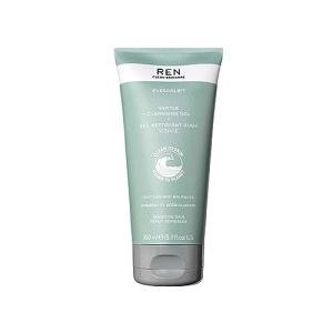 REN Evercalm Gentle Cleansing Gel for Sensitive Skin, 150ml - Non-Stripping Face Wash with Prebiotics and Beta-Glucan, Soothing Cleanser for Redness Relief and Daily Dirt Removal, Dermatologist-Tested