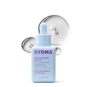 BYOMA Brightening Serum (30ml) Brightening and Hydrating Face Serum with Hyaluronic Acid, Niacinamide and Ceramides - For Glowing and Radiant Skin