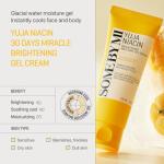 SOME BY MI Yuja Niacin Brightening Moisture Gel Cream 100ml – Korean Skincare Moisturiser with 10 Vitamins & Niacinamide – Lightweight Hydrating Cream for Dark Spots, Pigmentation & Dull Uneven Skin