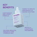 BYOMA Brightening Serum (30ml) Brightening and Hydrating Face Serum with Hyaluronic Acid, Niacinamide and Ceramides - For Glowing and Radiant Skin