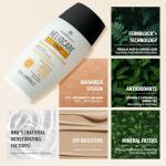 Heliocare 360 Mineral Tolerance Fluid SPF50 50ml / Mineral Sunscreen For Face/Daily UVA UVB Visible Light and infrared-A Hypoallergenic Sun Protection/Silky Transparent Finish, White