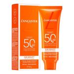 Lancaster Sun Beauty Sensitive Skin Mineral Face Cream SPF50 50ml, Broad Spectrum Sun Protection, With Tan Activator Complex, Lightweight Texture, Water Resistant Formula, Suitable for All Skins