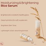 SOQU Moisturising Rice Serum for Face, Moisturising and Brightening Formula with Niacinamide and Hyaluronic Acid for Radiant Skin, 50 ml, Made in Korea (50 ml