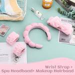 Spa Headband and Wristband Set for Women