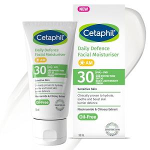 Cetaphil Daily Defence SPF for Sensitive Skin, SPF 30 Moisturiser/SPF 50 Mineral Sunscreen