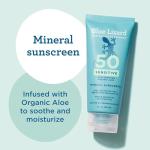 Blue Lizard SENSITIVE Mineral Sunscreen with Zinc Oxide, SPF 50+, Water Resistant, UVA/UVB Protection with Smart Cap Technology - Fragrance Free, 3 oz. Tube