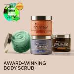 PraNaturals Dead Sea Salt Body Scrub 500G – Hydrating & Moisturising, Natural Oils & Minerals, Exfoliating, Softening & Nourishing, All Skin Types, No Parabens, Vegan & Cruelty Free (Mango & Kiwi)